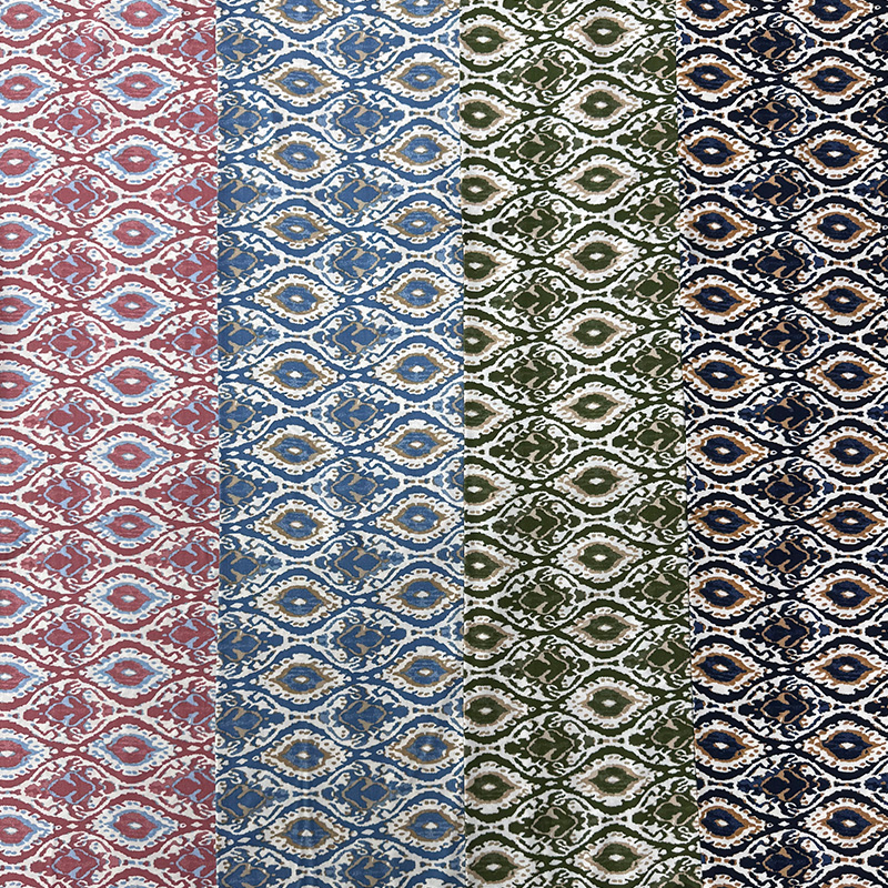 Tessuto in rayon stampato 45S – Stile Ikat
